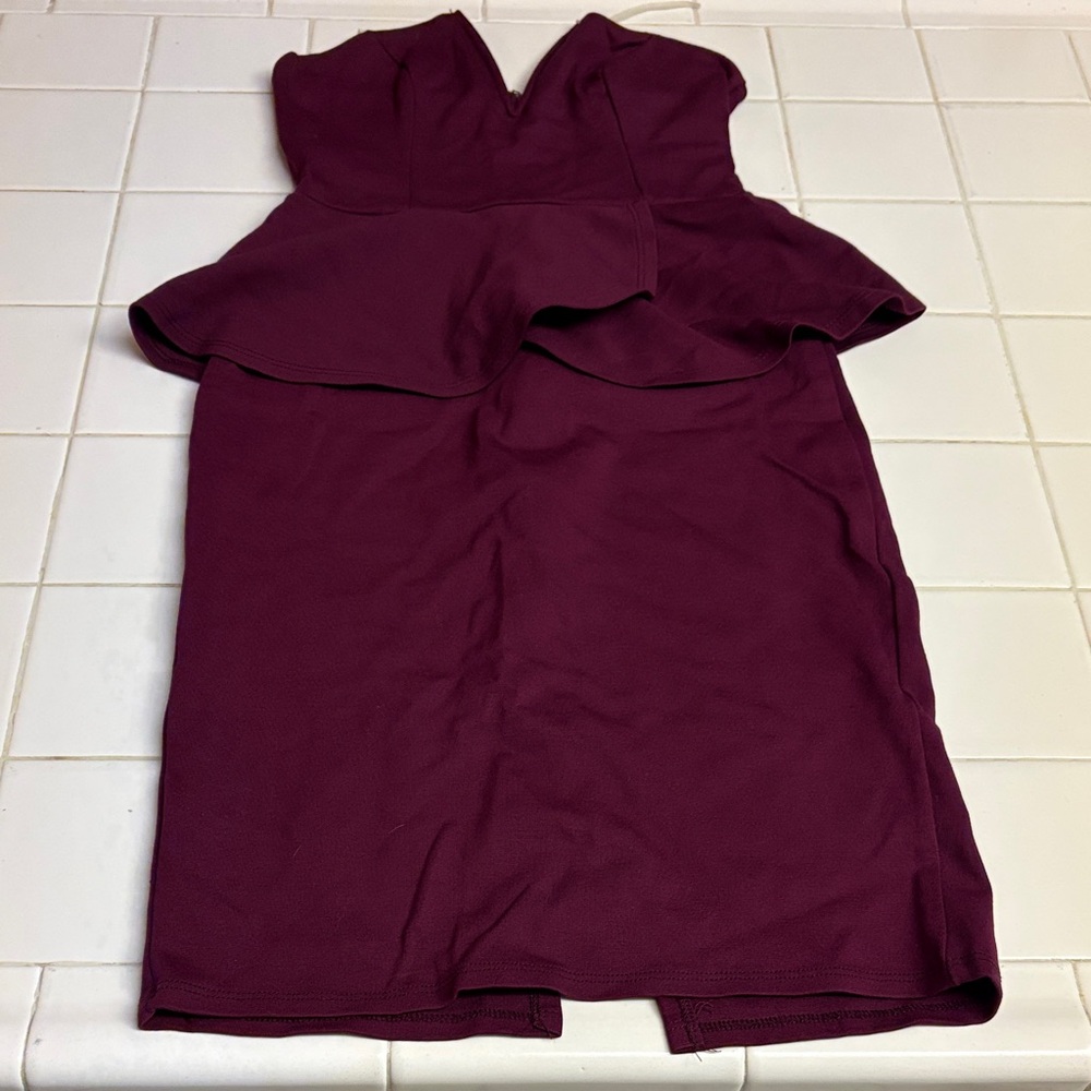 Charlotte Russe Strapless Plum Dress